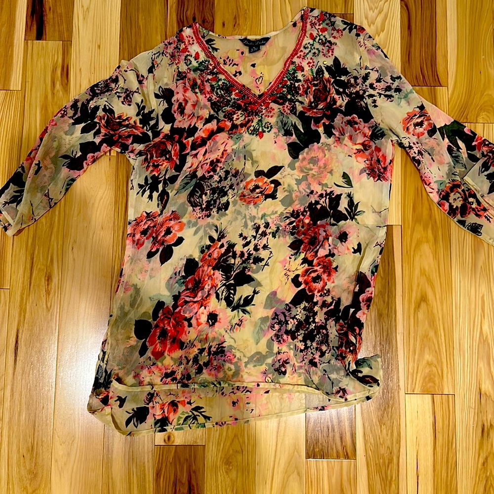 Sheer beach coverup